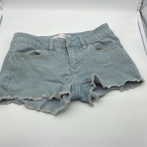 No boundaries Denim Frayed Hem Women Shorts size 1